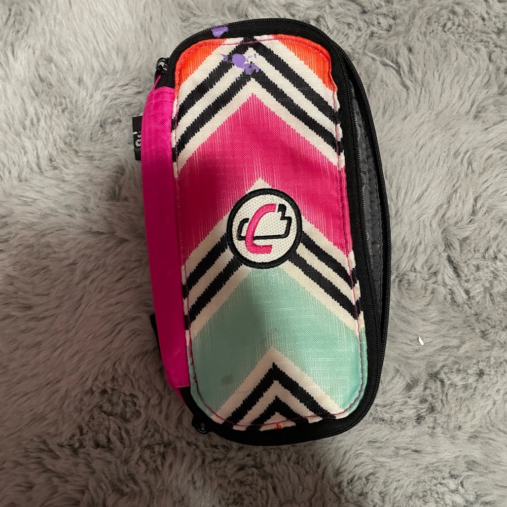 Pencil case with foldable pockets